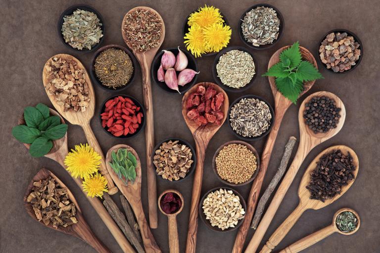 herbs and foods for liver detox, including dandelion